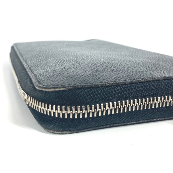 Louis Vuitton Organizer Graphite Black Long Zippy Black Wallet Canvas - Picture 8 of 9